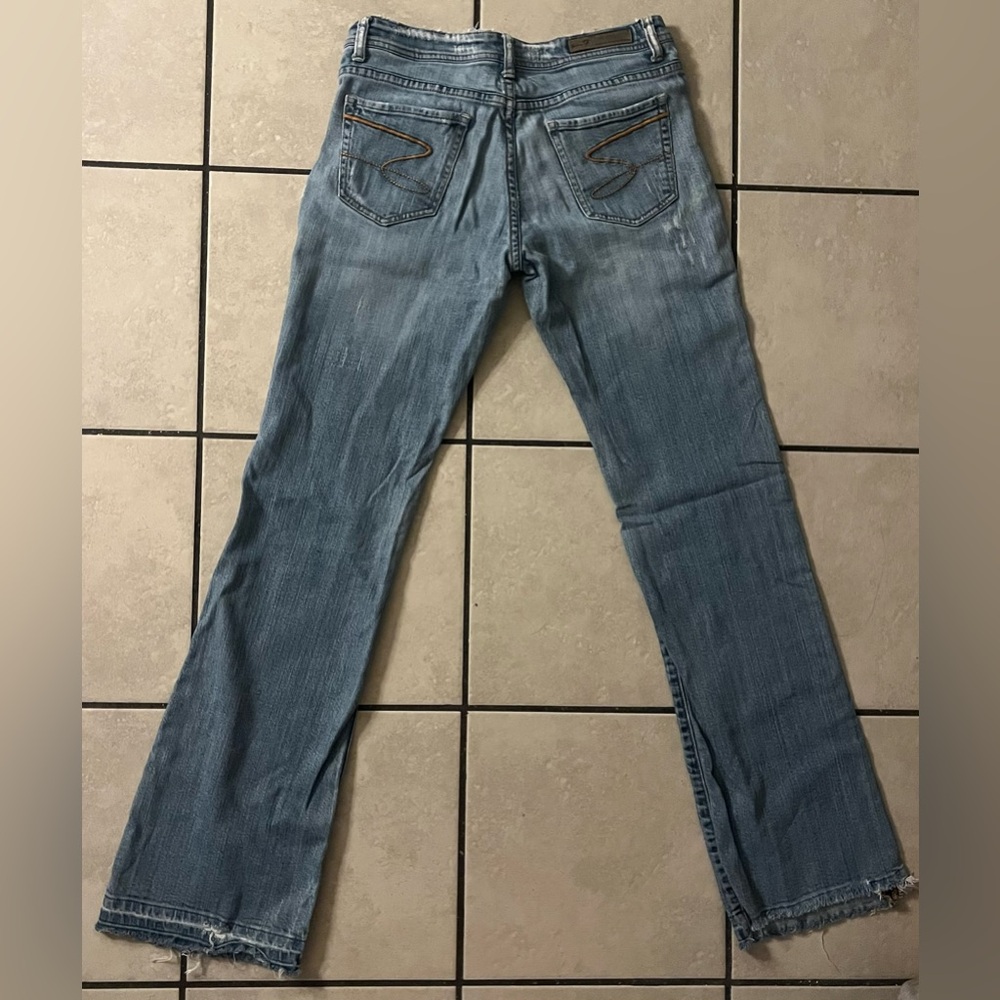 Seven7 Blue Flare Cut Jeans Classic Style